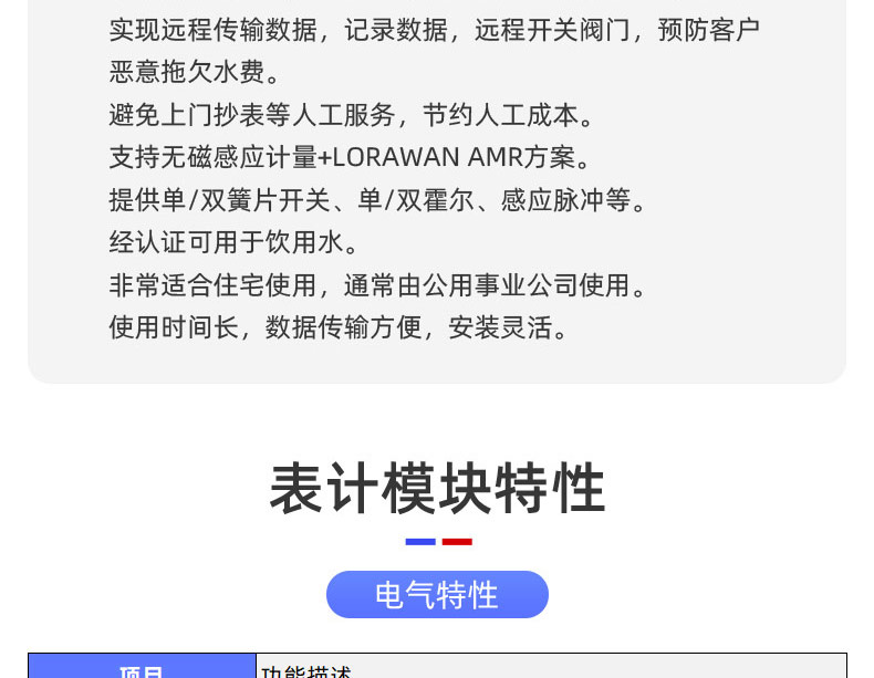 LoRaWAN尼龙阀控远传水表