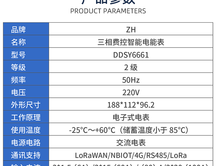 三相费控智能电表