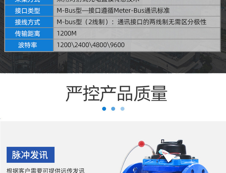 大口径光电直读远传水表