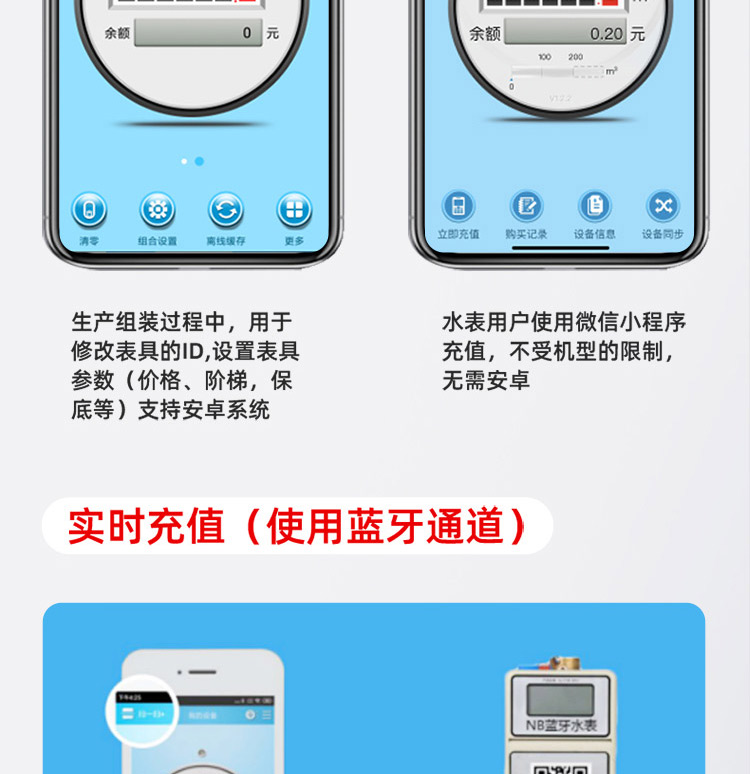 NB-lOT蓝牙无线远传水表