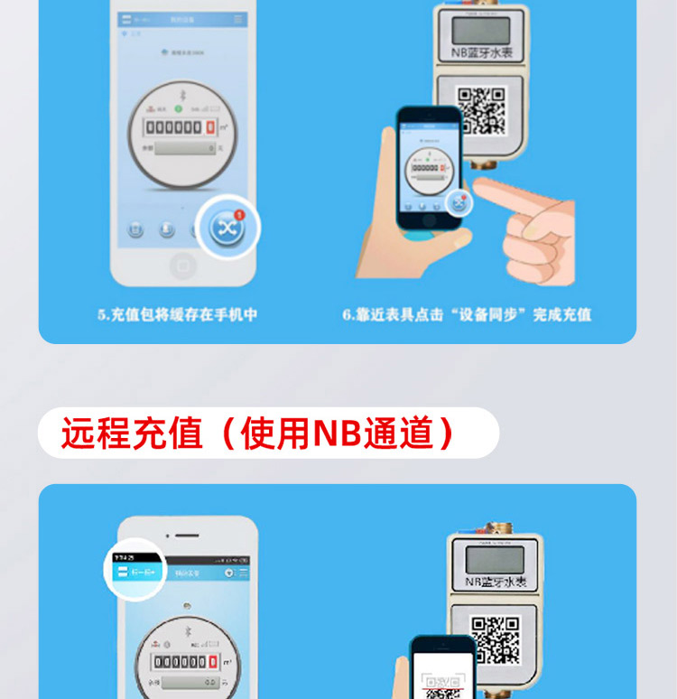 NB-lOT蓝牙无线远传水表